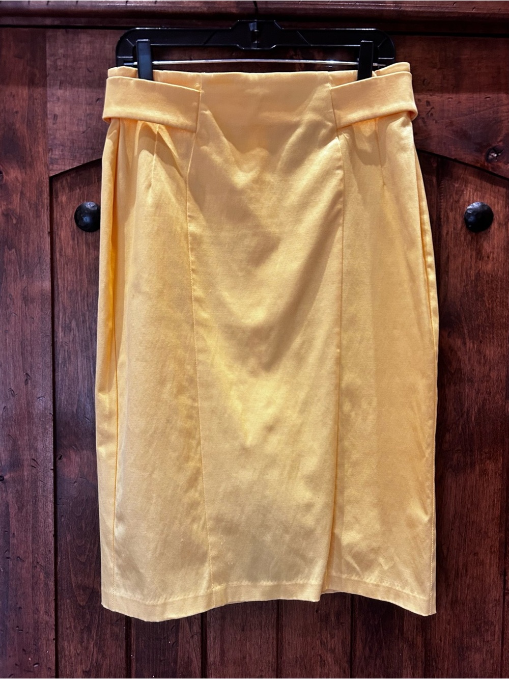 7th Avenue Yellow Pencil Skirt, Size 10
